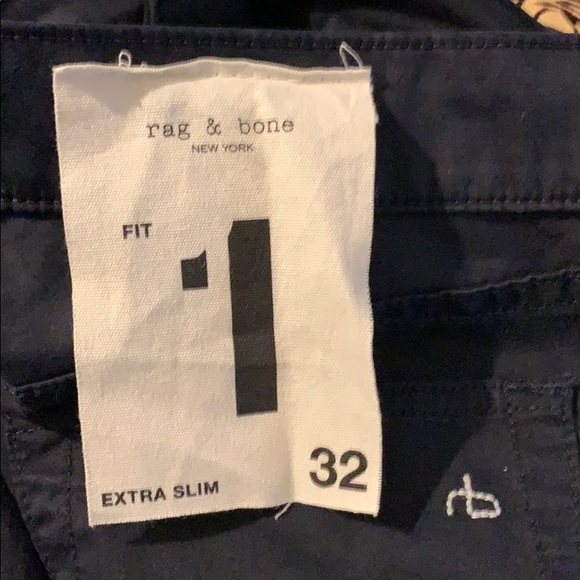 BNWT Men’s Rag & Bone Fit 1 Extra Slim Fit Pants - Picture 7 of 8